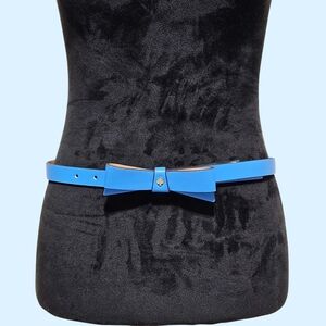 Kate Spade Belt Riverside Pale Gold Bow with Spade Barbiecore Vacation Feminine